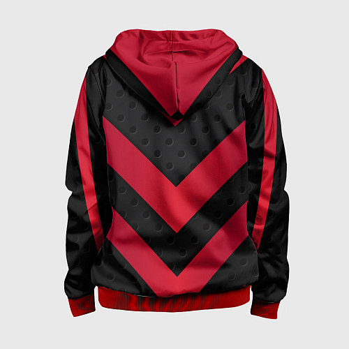 Детская толстовка на молнии Liverpool FC / 3D-Красный – фото 2