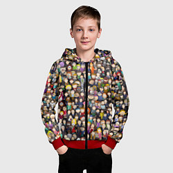 Толстовка на молнии детская Персонажи South Park, цвет: 3D-красный — фото 2