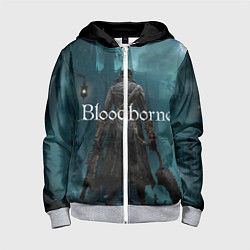 Толстовка на молнии детская Bloodborne, цвет: 3D-меланж