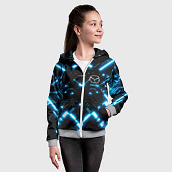 Толстовка на молнии детская MAZDA, цвет: 3D-меланж — фото 2