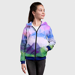 Толстовка на молнии детская ЦВЕТА, цвет: 3D-синий — фото 2