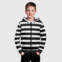 Толстовка на молнии детская Моряк, цвет: 3D-черный — фото 2