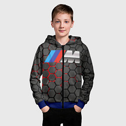 Толстовка на молнии детская BMW, цвет: 3D-синий — фото 2