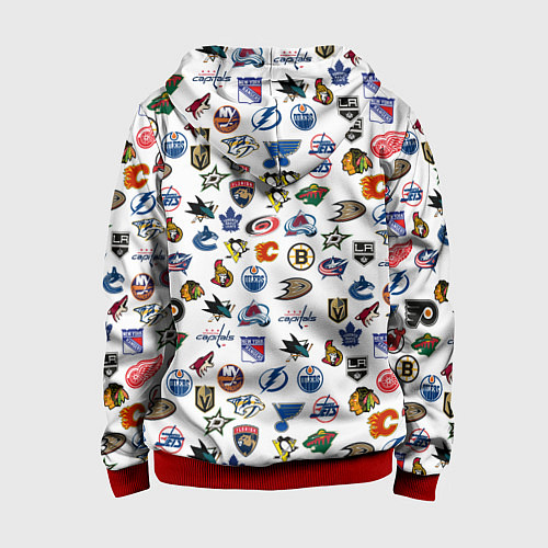 Детская толстовка на молнии NHL PATTERN Z / 3D-Красный – фото 2