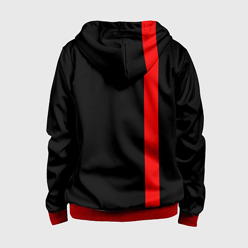 Детская толстовка на молнии CHICAGO BULLS / 3D-Красный – фото 2