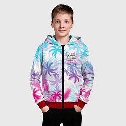 Толстовка на молнии детская GTA VICE CITY, цвет: 3D-красный — фото 2