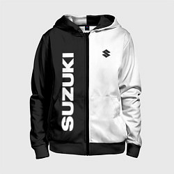 Толстовка на молнии детская Suzuki Z, цвет: 3D-черный