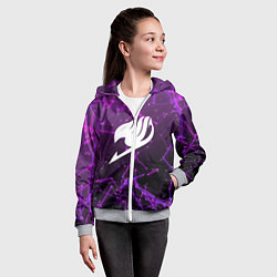 Толстовка на молнии детская Fairy Tail, цвет: 3D-меланж — фото 2