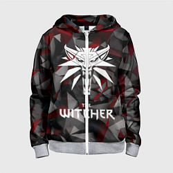 Толстовка на молнии детская The Witcher, цвет: 3D-меланж
