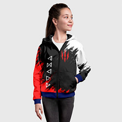 Толстовка на молнии детская The Witcher, цвет: 3D-синий — фото 2