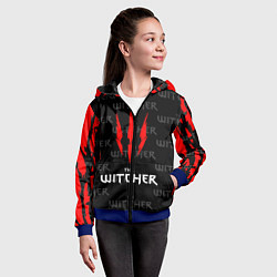 Толстовка на молнии детская The Witcher, цвет: 3D-синий — фото 2