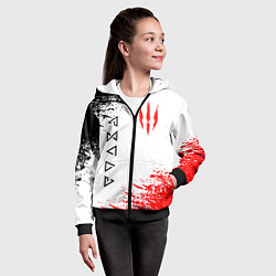 Толстовка на молнии детская THE WITCHER, цвет: 3D-черный — фото 2