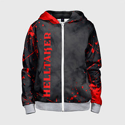 Детская толстовка на молнии Helltaker Logo Z