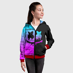 Толстовка на молнии детская FORTNITE MARSHMELLO, цвет: 3D-красный — фото 2