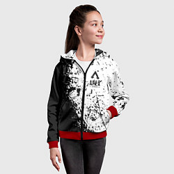 Толстовка на молнии детская Apex Legends, цвет: 3D-красный — фото 2