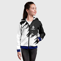 Толстовка на молнии детская Sabaton, цвет: 3D-синий — фото 2