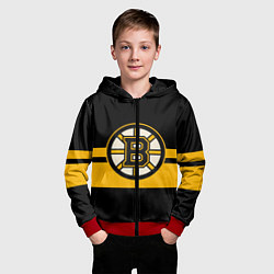 Толстовка на молнии детская BOSTON BRUINS NHL, цвет: 3D-красный — фото 2