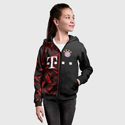 Толстовка на молнии детская FC Bayern Munchen Форма, цвет: 3D-черный — фото 2