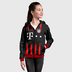 Толстовка на молнии детская FC Bayern Munchen, цвет: 3D-красный — фото 2