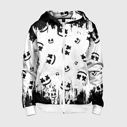Толстовка на молнии детская MARSHMELLO МАРШМЕЛЛОУ, цвет: 3D-белый