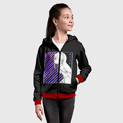 Толстовка на молнии детская Re:Zero, цвет: 3D-красный — фото 2