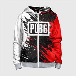 Толстовка на молнии детская PUBG, цвет: 3D-меланж