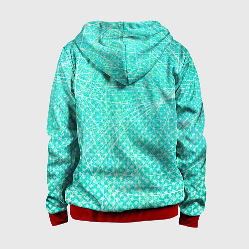 Детская толстовка на молнии Zero Two Хикка / 3D-Красный – фото 2