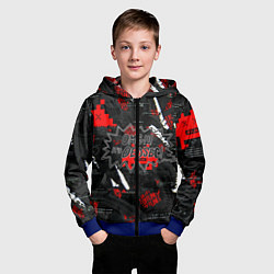 Толстовка на молнии детская Watch Dogs: Legion, цвет: 3D-синий — фото 2