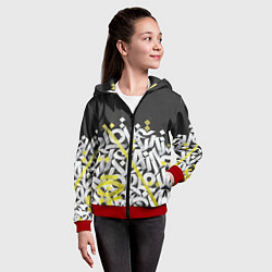Толстовка на молнии детская GRAFFITY, цвет: 3D-красный — фото 2