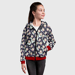 Толстовка на молнии детская ЯТО БЕЗДОМНЫЙ БОГ, цвет: 3D-красный — фото 2