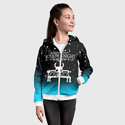 Толстовка на молнии детская HOLLOW KNIGHT, цвет: 3D-белый — фото 2