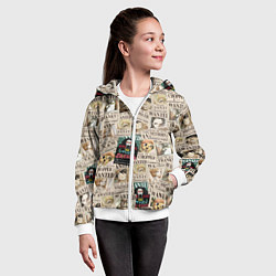 Толстовка на молнии детская Ван пис, цвет: 3D-белый — фото 2