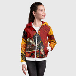 Толстовка на молнии детская Hades - Аид, цвет: 3D-белый — фото 2