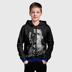 Толстовка на молнии детская Кристиано Рональдо автограф, цвет: 3D-синий — фото 2