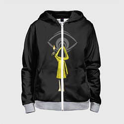 Толстовка на молнии детская Little Nightmares 2, цвет: 3D-меланж