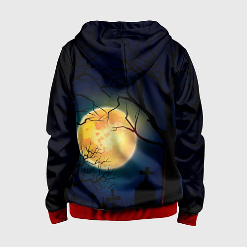 Детская толстовка на молнии Little Nightmares 2 / 3D-Красный – фото 2