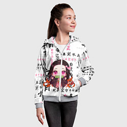 Толстовка на молнии детская НЕЗУКО, цвет: 3D-меланж — фото 2