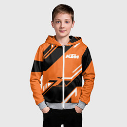 Толстовка на молнии детская KTM КТМ SPORT, цвет: 3D-меланж — фото 2