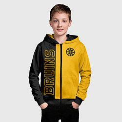 Толстовка на молнии детская NHL BOSTON BRUINS, цвет: 3D-черный — фото 2