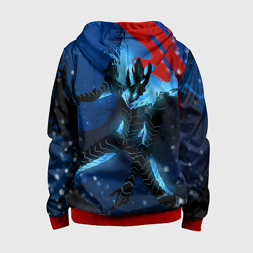 Детская толстовка на молнии Поднятие уровня Аниме / 3D-Красный – фото 2