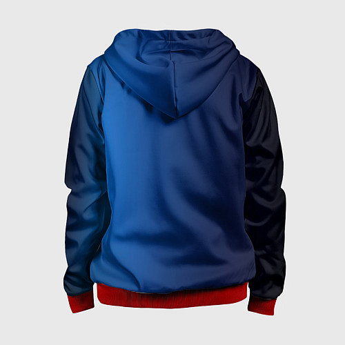 Детская толстовка на молнии Сборная Италии / 3D-Красный – фото 2