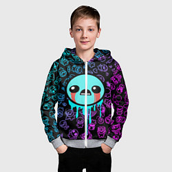 Толстовка на молнии детская Blue Isaac, цвет: 3D-меланж — фото 2