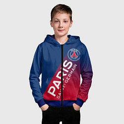 Толстовка на молнии детская ФК ПСЖ PARIS SAINT GERMAIN, цвет: 3D-синий — фото 2