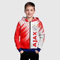Толстовка на молнии детская FC AJAX AMSTERDAM ФК АЯКС, цвет: 3D-синий — фото 2