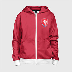 Толстовка на молнии детская Форма Чехия Домашняя, цвет: 3D-белый