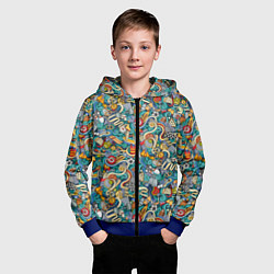 Толстовка на молнии детская Sport, цвет: 3D-синий — фото 2