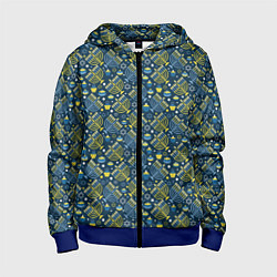 Толстовка на молнии детская Israel, цвет: 3D-синий