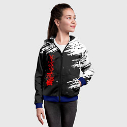 Толстовка на молнии детская Токийские мстители, цвет: 3D-синий — фото 2