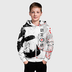 Толстовка на молнии детская GHOST OF TSUSHIMA ПРИЗРАК ЦУСИМЫ БЕЛЫЙ, цвет: 3D-белый — фото 2