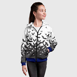 Толстовка на молнии детская Летучие кровососы, цвет: 3D-синий — фото 2